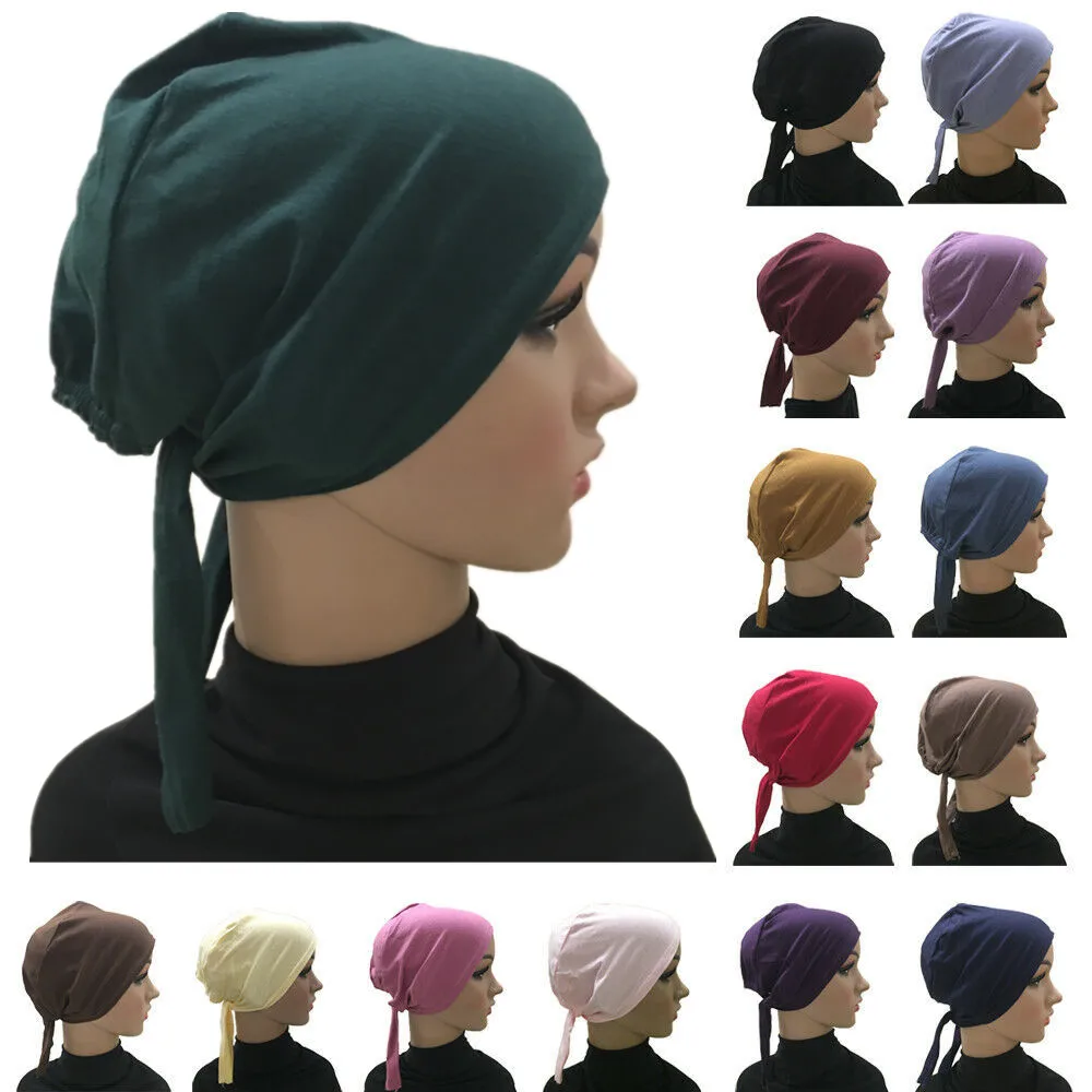 Couverture complète intérieure musulmane coton Hijab Cap islamique coiffe de tête chapeau sous-écharpe os Bonnet foulards turcs couvre-chef musulman
