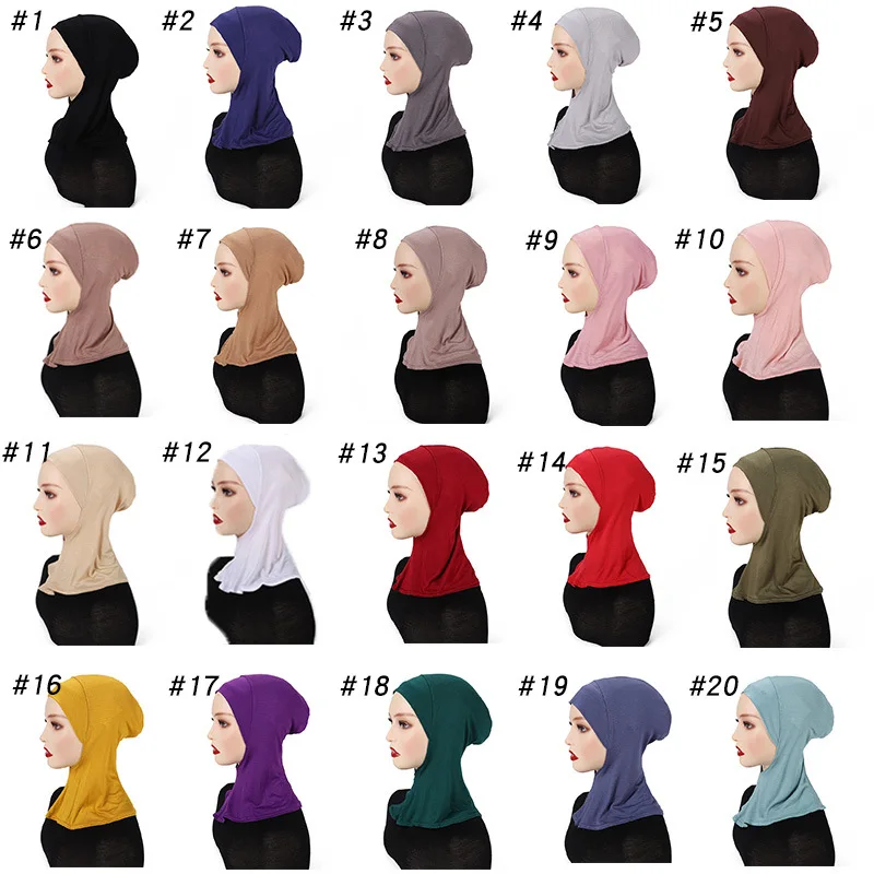 Sous-écharpe islamique pour femmes musulmanes, bonnet intérieur pour hijabs, écharpe plus longue, enveloppement de sauna, sous-écharpe islamique, voile doux, turbans