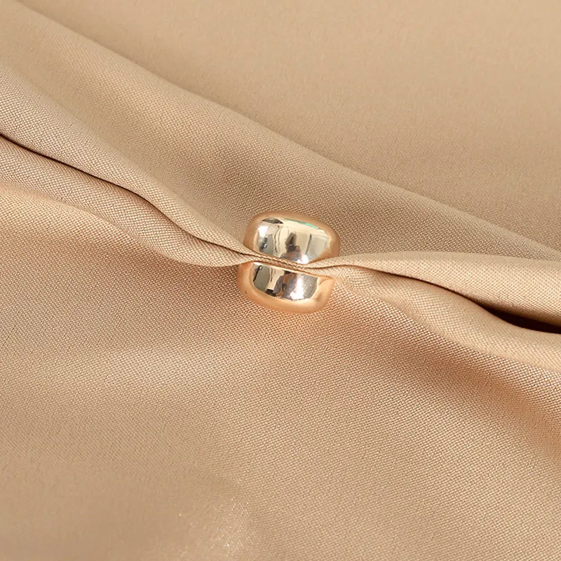 Bouton Magnétique Invisible Métal Rond Beige Clair Fermoir Chapeau Robe Jupe Occasion Femme Simple Douillet