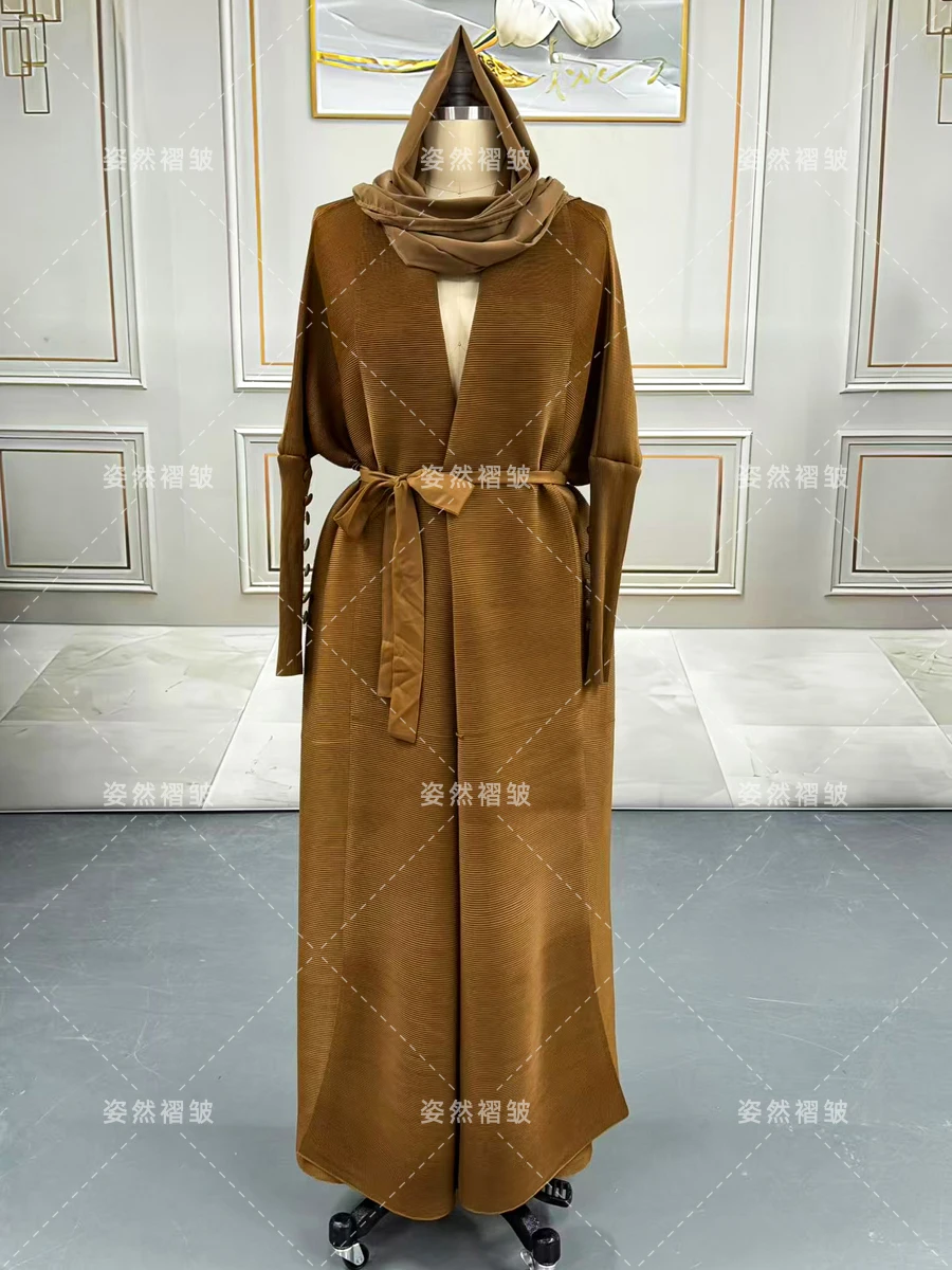 Abaya Ramadan 2025 pour les femmes de luxe décontracté élégant à manches longues manteau robes mode femme soirée Cardigan Eid Abaya Gate