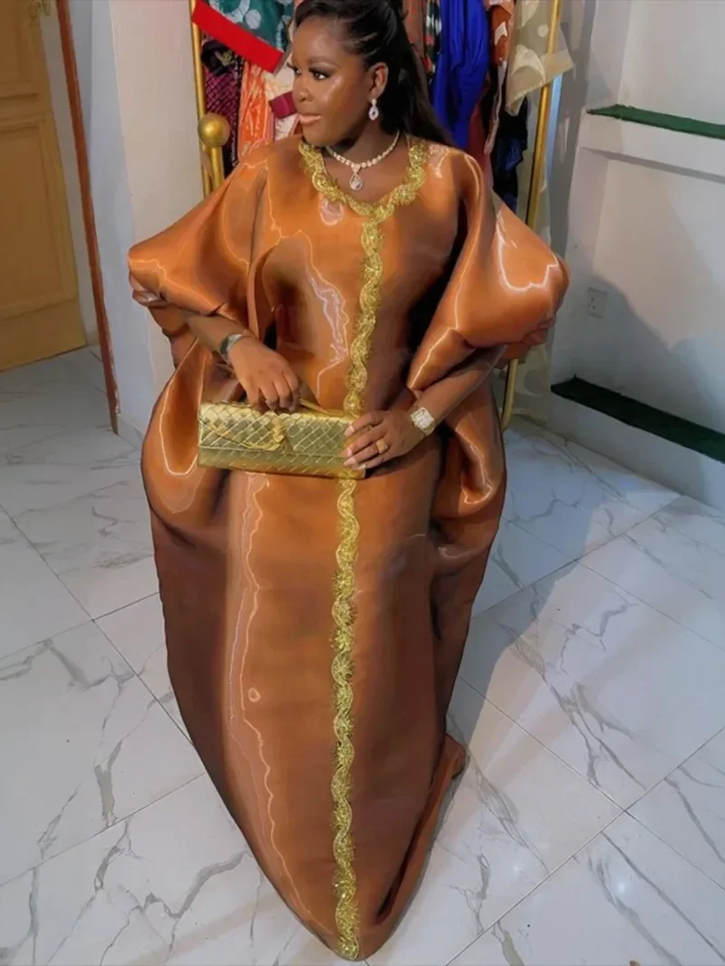 Abayas pour femmes dubaï luxe 2025 Robe de mode musulmane africaine Caftan Marocain robes de soirée Boubou Robe Djellaba Femme