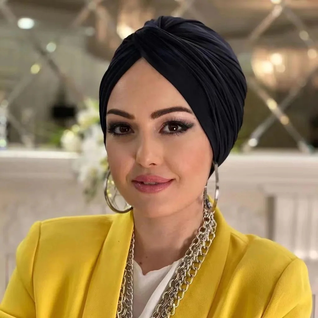 Casquette Hijab noire musulmane sous-capuchon Abaya Hijabs pour femme maillot Abayas islamique enveloppe instantanée femmes froissé arabe Modal casquettes en soie