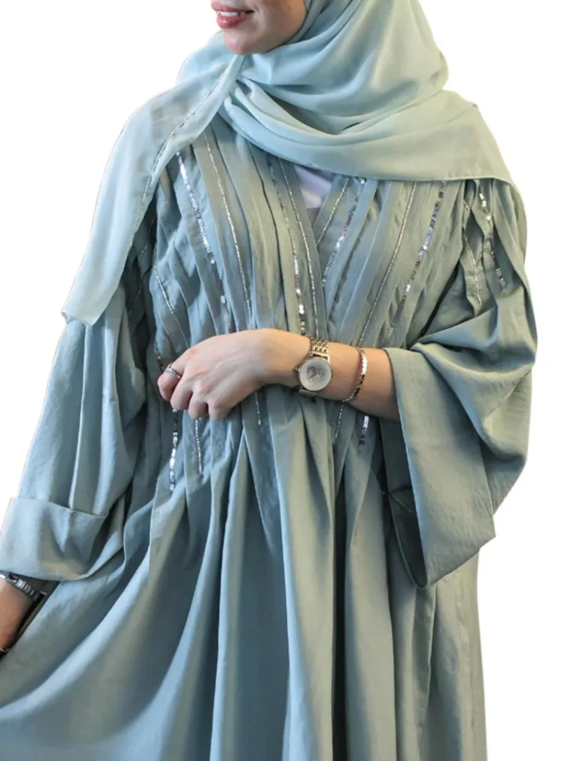 Abayas pour femmes Robe de soirée Jalabiya paillettes Ramadan marocain caftan Eid robes musulmanes arabe longue Robe Islam robes saoudiennes