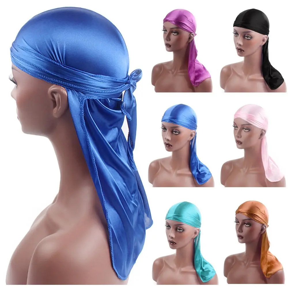 Turban de chimio pré-noué réglable pour hommes et femmes, bonnet de sauna, hijab, bandana, Durag 7.5