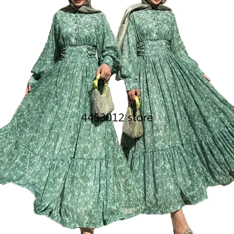 Vente chaude tissu Abaya avec ensemble Jilbab Ramadan Eid crêpe Jazz longue robe Hijab vêtements de prière musulmane femmes Islam dubaï tenue