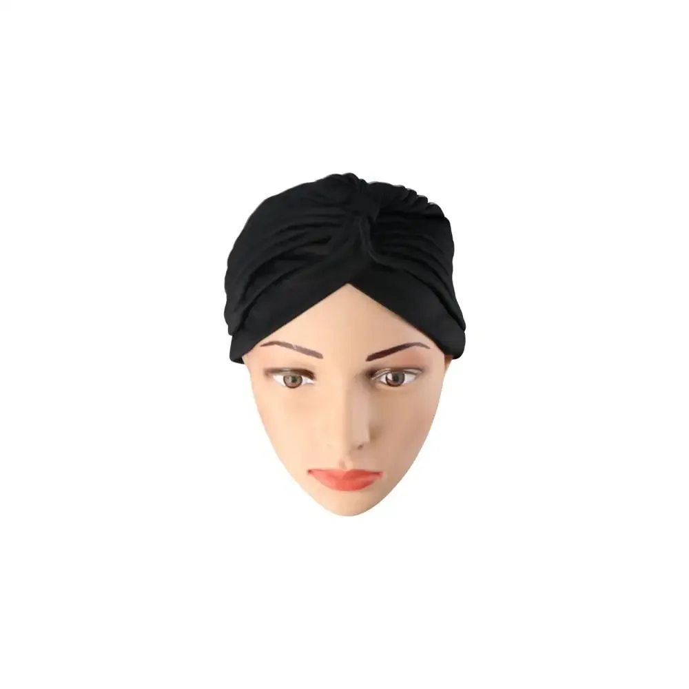 Couvre-chef décontracté pour femme, bonnet Ramadan, couleur unie, élastique, bandeau, chapeau musulman, Turban, foulard, casquette musulmane