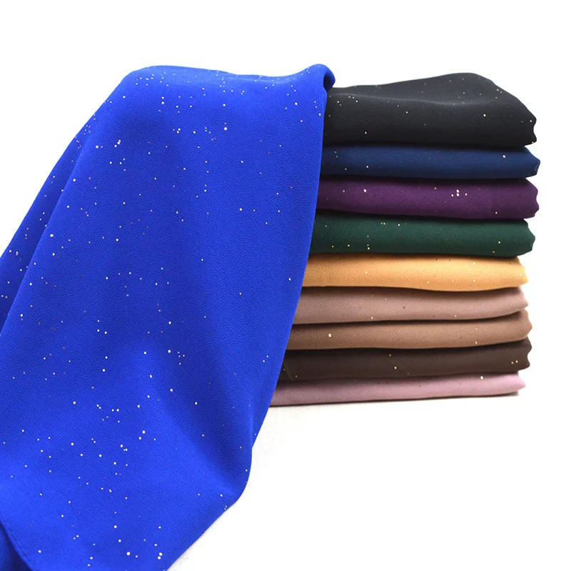 Foulard Hijab Polyester Unis Bronzant Femmes Toute Saison Couleur Multiple Occasionnel Décontracté Ramadan Aïd Soirée Élégante