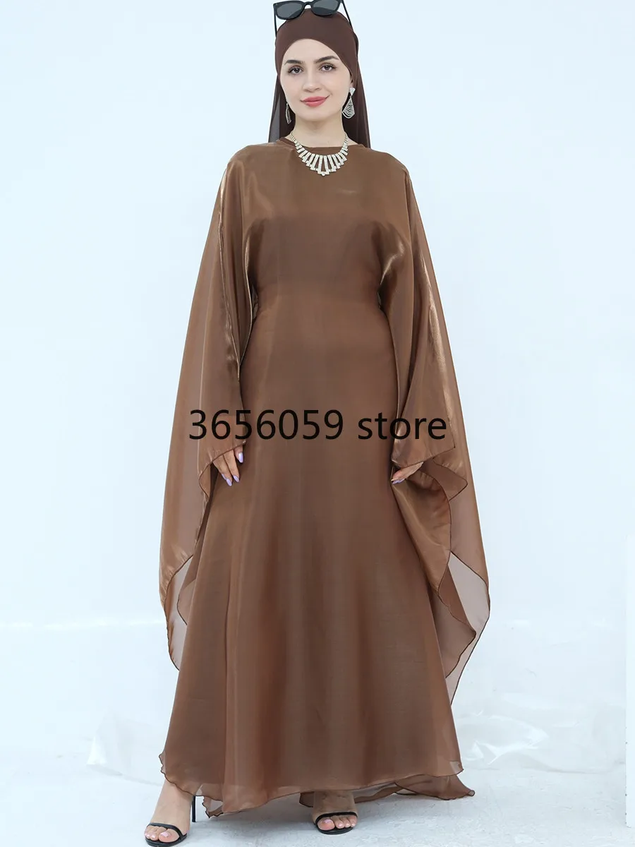 Femmes musulmanes dubaï Abaya deux pièces ensemble de luxe tache Hijab Robe longue caftan modeste Ramadan Robe Femme Islam vêtements ensemble Kebaya