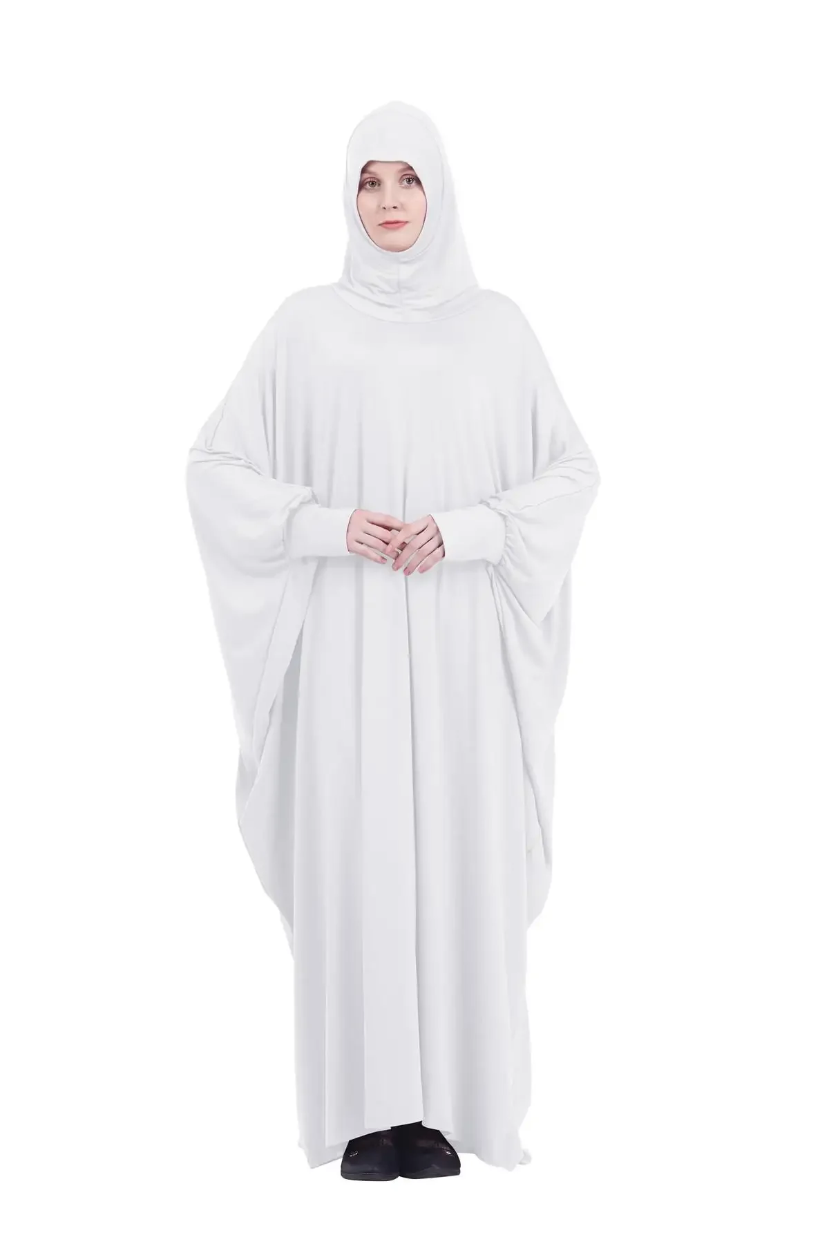 Vêtement de prière musulmane formel longue robe khimar femmes vêtements islamiques à capuche dubaï turquie Namaz Jurken Abaya Hijab djellaba robe