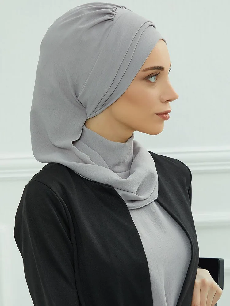 Chapeau musulman uni, Jersey intérieur Hijabs pour femmes, turquie, Turban instantané, casquettes islamiques, couvre-chef pour Ramadan, vêtements de luxe Khimar pour dames