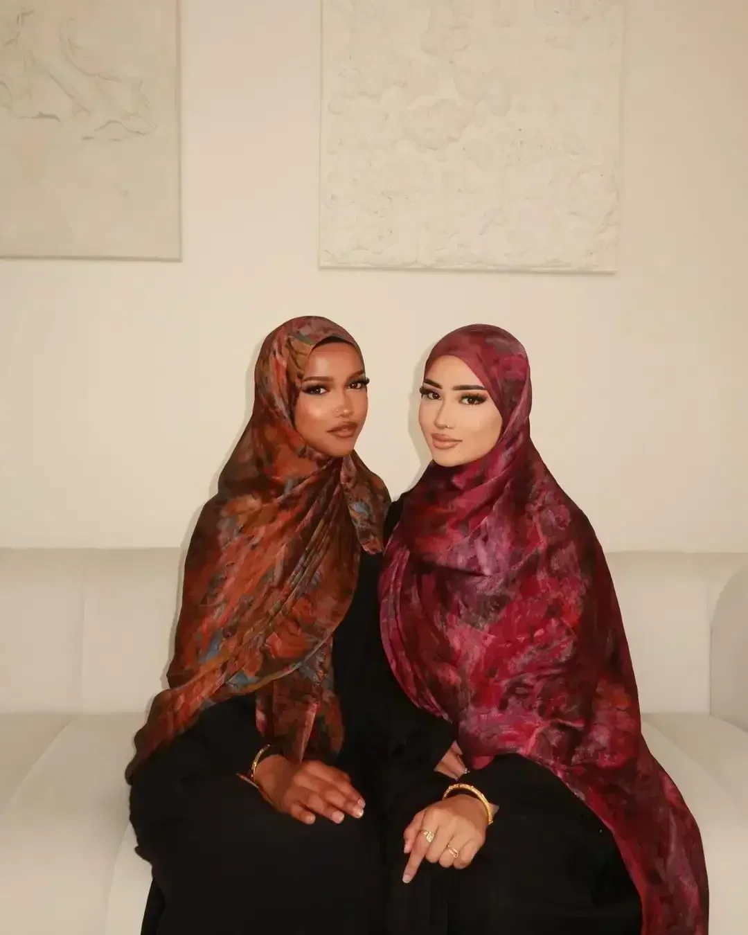 180*85 cm Premium Ombre marbre eau impression châle Hijab foulards femme ethnique musulmane en mousseline de soie Bandanas imprimé Hijabs