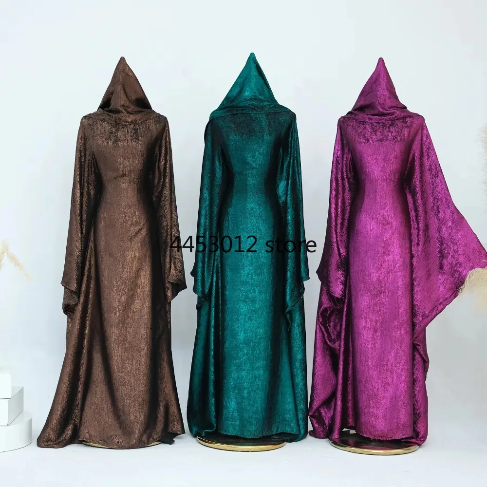 Robe caftan islamique Hijabi avec écharpe châle, robe Abaya musulmane pour femmes, dubaï, saoudien, marocain, turquie, Ramadan, Eid