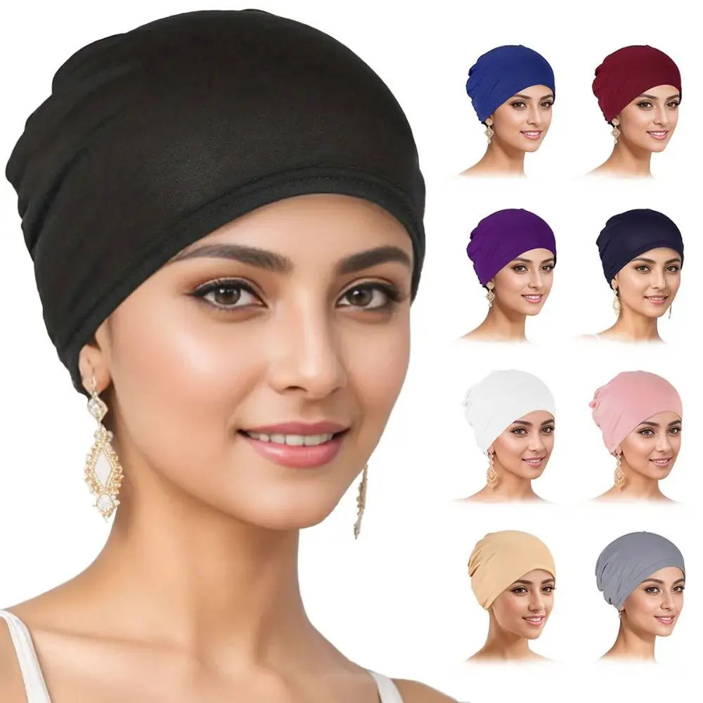 Nouveau Premium musulman Hijab casquettes coton mode élastique Bonnet casquette musulman Turban femmes tête capuche fermé Hijab sous-écharpe