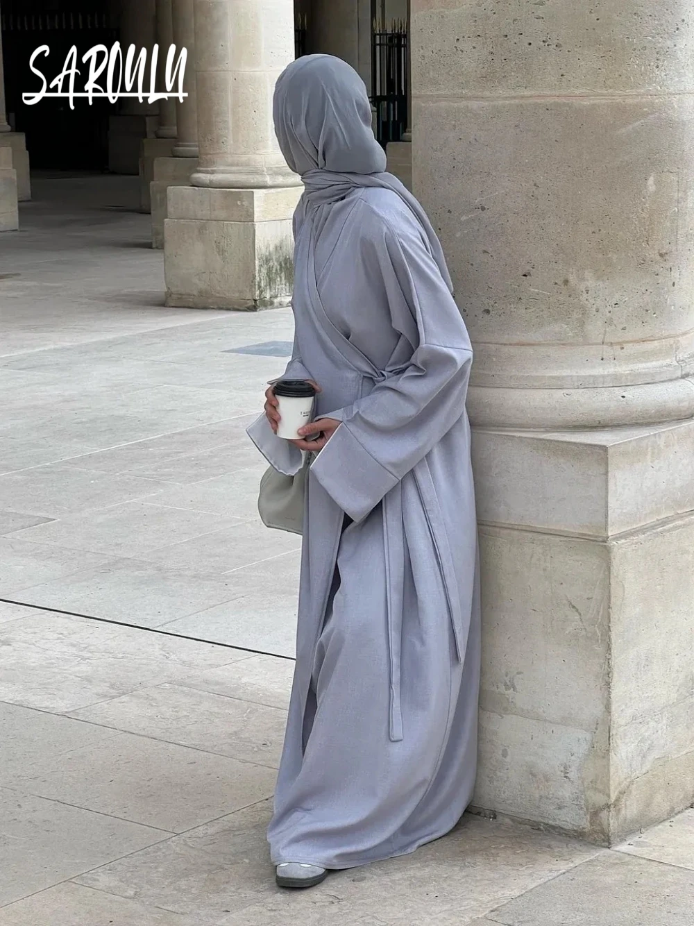 Robe de soirée caftan musulmane, couleur unie, longue, Simple, modeste, Abaya, pour femmes, nouvelle collection, Robe de soirée formelle, ligne A