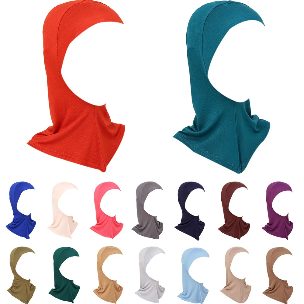 Chapeau intérieur Modal doux femmes musulmanes Hijab Turbante Ninja couverture complète cou Bonnet os casquettes élastique sous-écharpe chapeaux Mujer