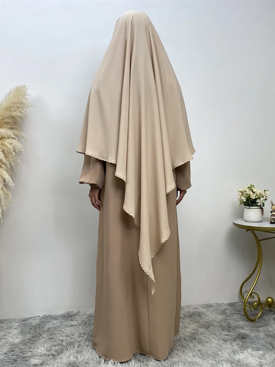Femmes musulmanes du moyen-orient dubaï femme turque hijab solide femme musulmane Khimar enveloppé malaisien châle écharpe hijab marocain