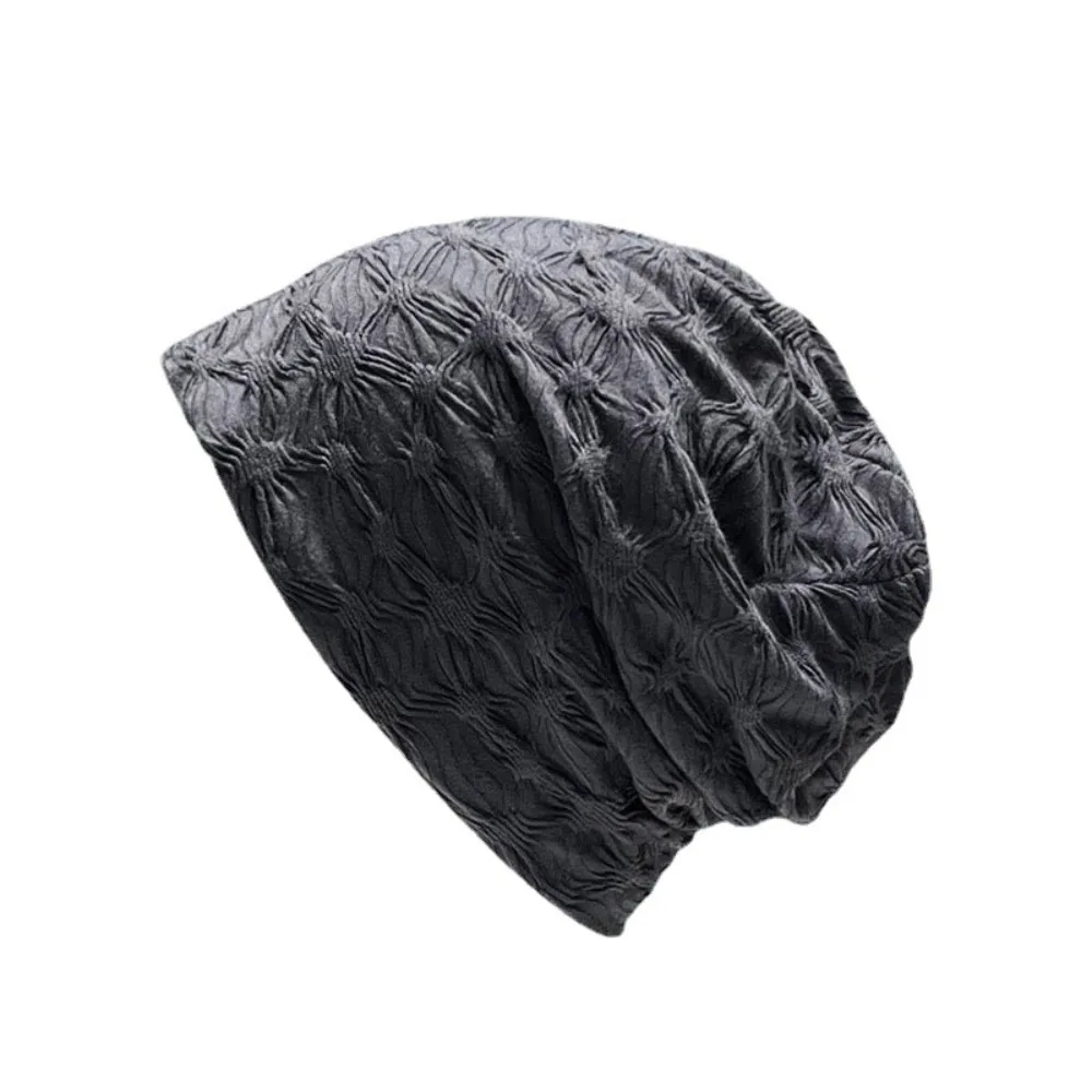 Chapeau ample décontracté, bonnet de soins capillaires, bonnet de nuit, couleur unie, pull, Hijab, Turban, pour hommes et femmes