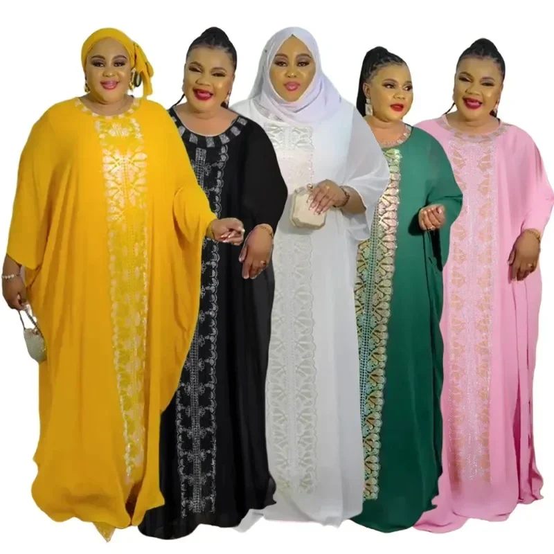 Abayas pour femmes dubaï luxe 2025 Robe de mode musulmane africaine Caftan Marocain robes de soirée Boubou Robe Djellaba Femme