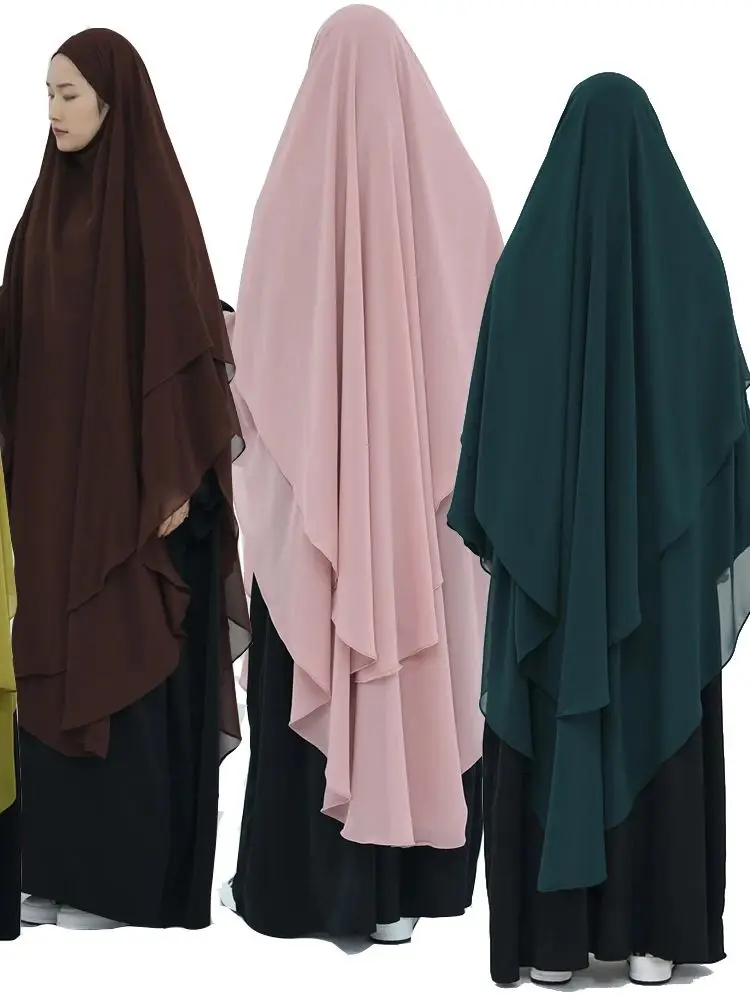 Abaya Polyester Marron Foncé Rose Pâle Vert Foncé Unie Coupe Large Tombé Doux Ramadan Aide Soirée Élégante