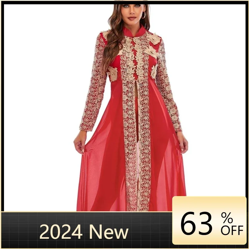 Abaya – Robe musulmane personnalisée de dubaï, Kaftan, vêtements islamiques turcs, robes africaines pour femmes, Ensemble Femme Mu