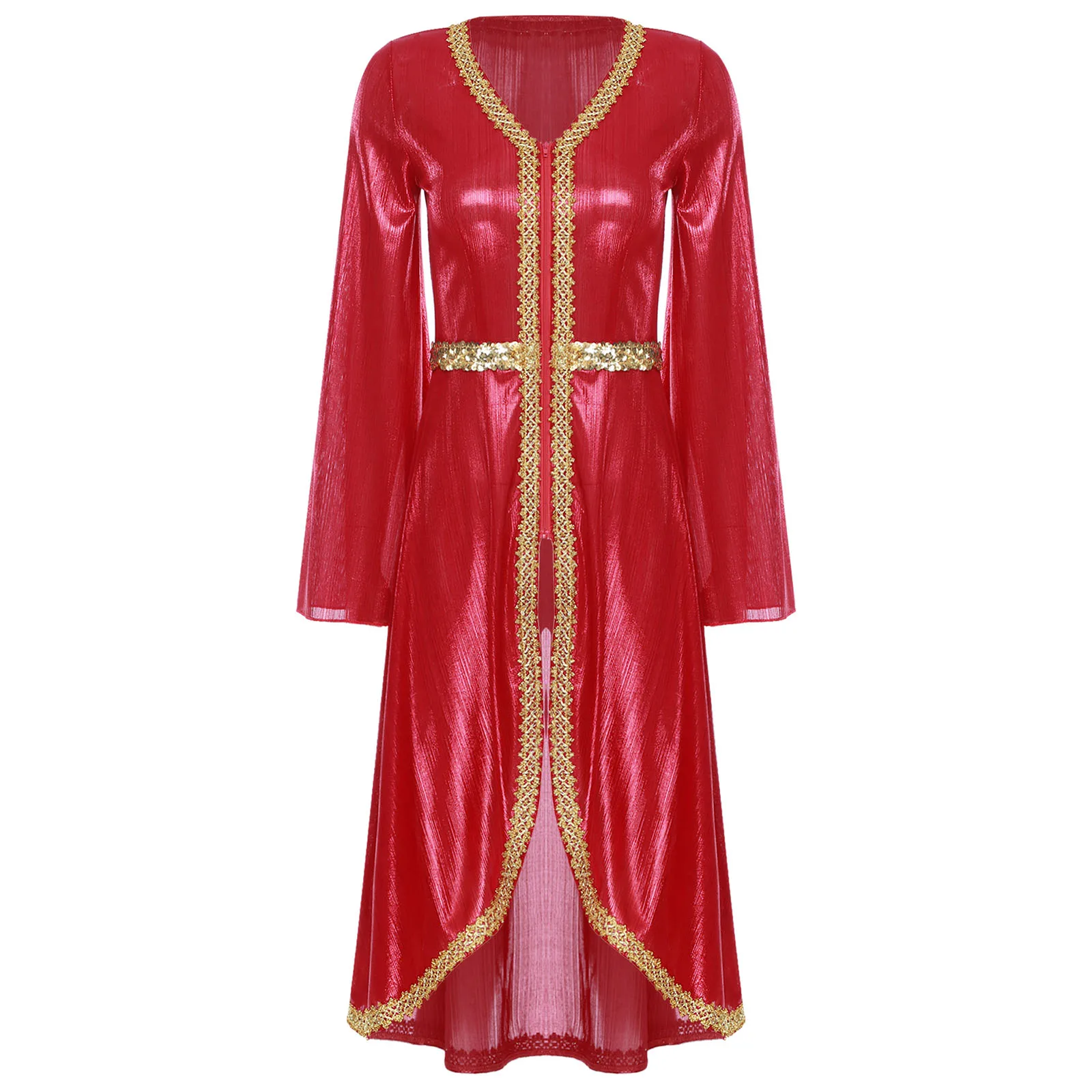 Women Arabic Morocco Islamic Abaya Dress Sparkly Muslim Jalabiya Eid Women Dresses Dubai Moroccan Modest Saudi Abayas Dress