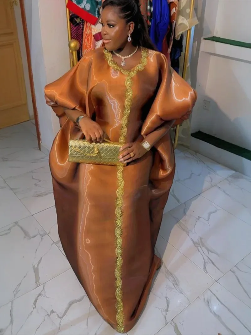 Abayas pour femmes dubaï luxe 2025 Robe de mode musulmane africaine Caftan Marocain robes de soirée Boubou Robe Djellaba Femme