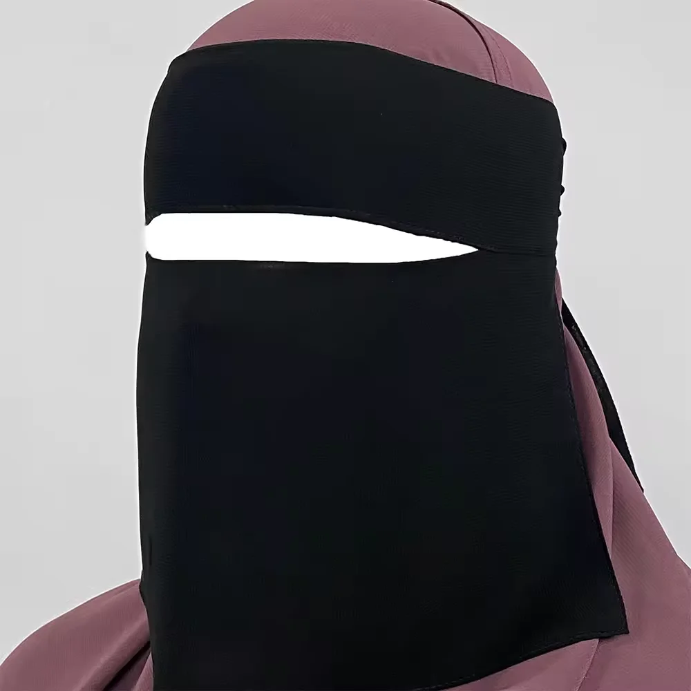Niqab court pincement oeil respirant Nida Eid Ramadan gros femmes musulmanes Hijab saoudien visage couverture voile Niqab