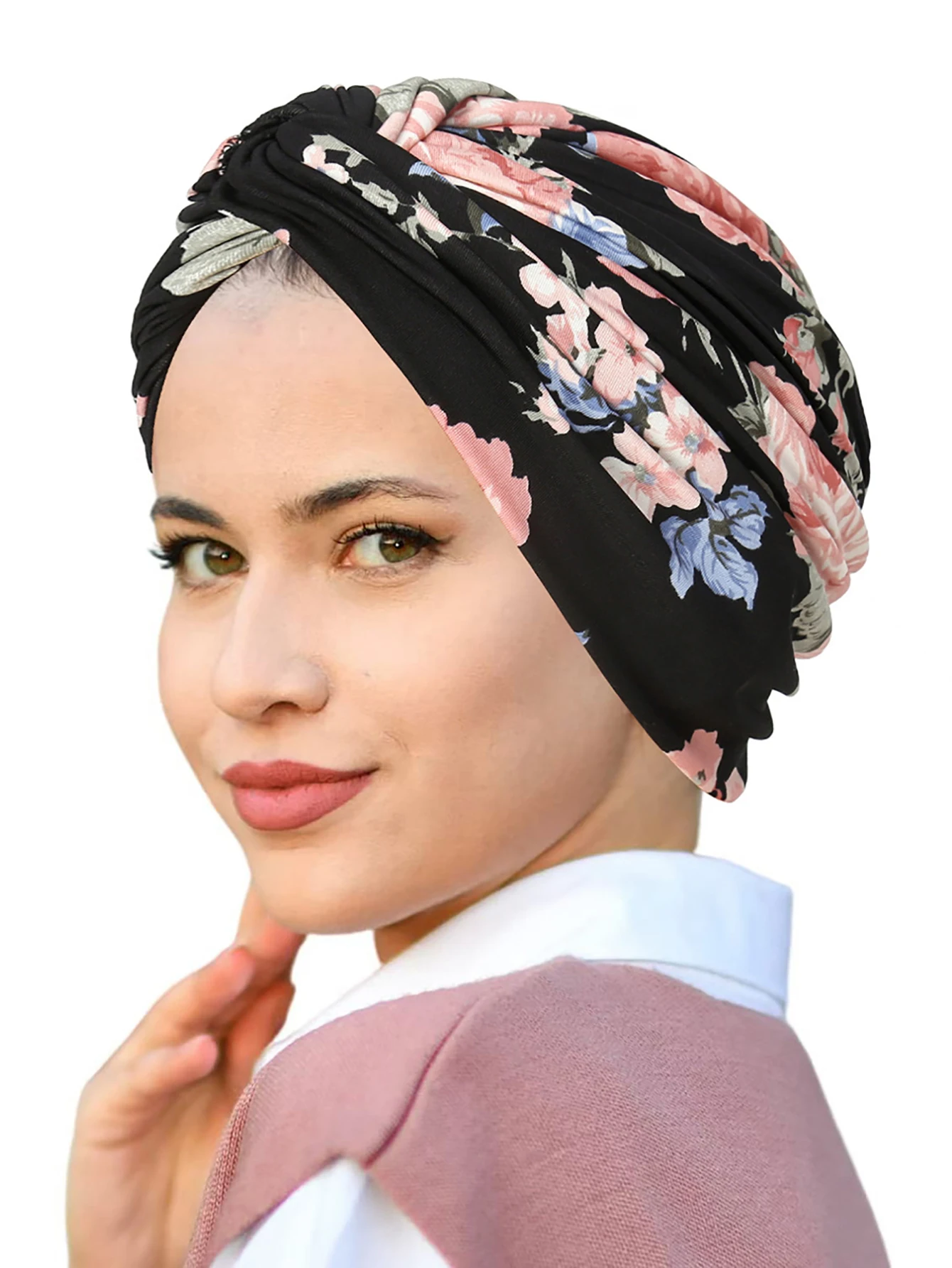 Casquettes Hijab musulmanes imprimées pour femmes, Turban indien, Bonnet pour dames, coiffure, accessoires pour vêtements islamiques