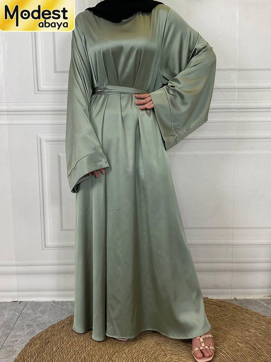 Abaya modeste Ramadan Musulman De Mode Maxi Robe turquie Caftan vêtements islamiques Musulman pour les femmes Robe Hijab Caftan robes