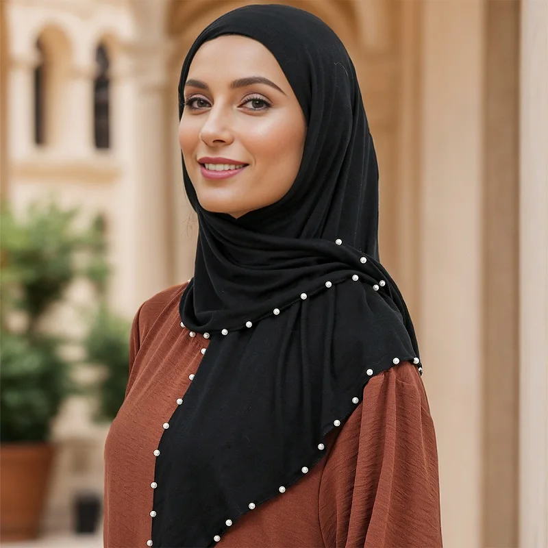 Nouveau Modal Hijabs Undercap instantané musulman femmes Hijab maillot intérieur coton bandeau casquette écharpe solide islamique Turban Strech Bonnet