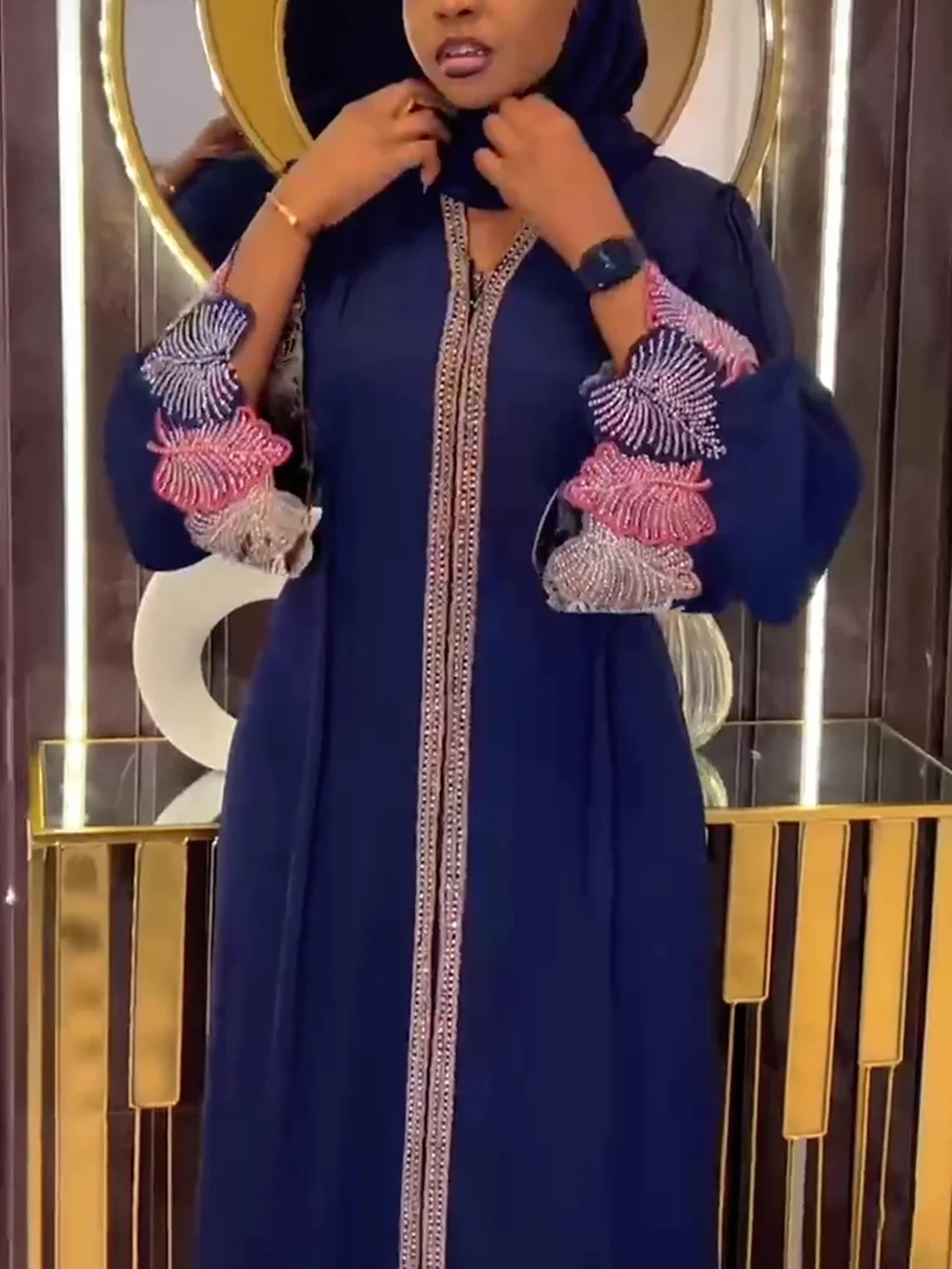 Abayas pour femmes dubaï luxe 2025 Robe de mode musulmane africaine Caftan Marocain robes de soirée Boubou Robe Djellaba Femme