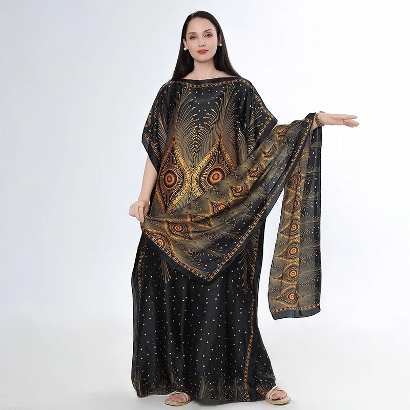 2025 été nouveau décontracté élégant rétro Style bohème jupe longue malaisie robes amples musulman Abaya automne robe d'été