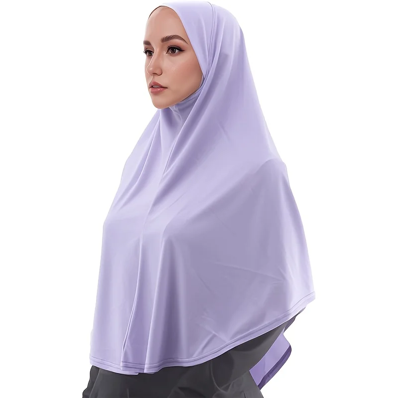 Hijab instantané léger Khimar pour femmes foulard musulman écharpe islamique facile à porter Hijabs de prière revêtement de tête respirant