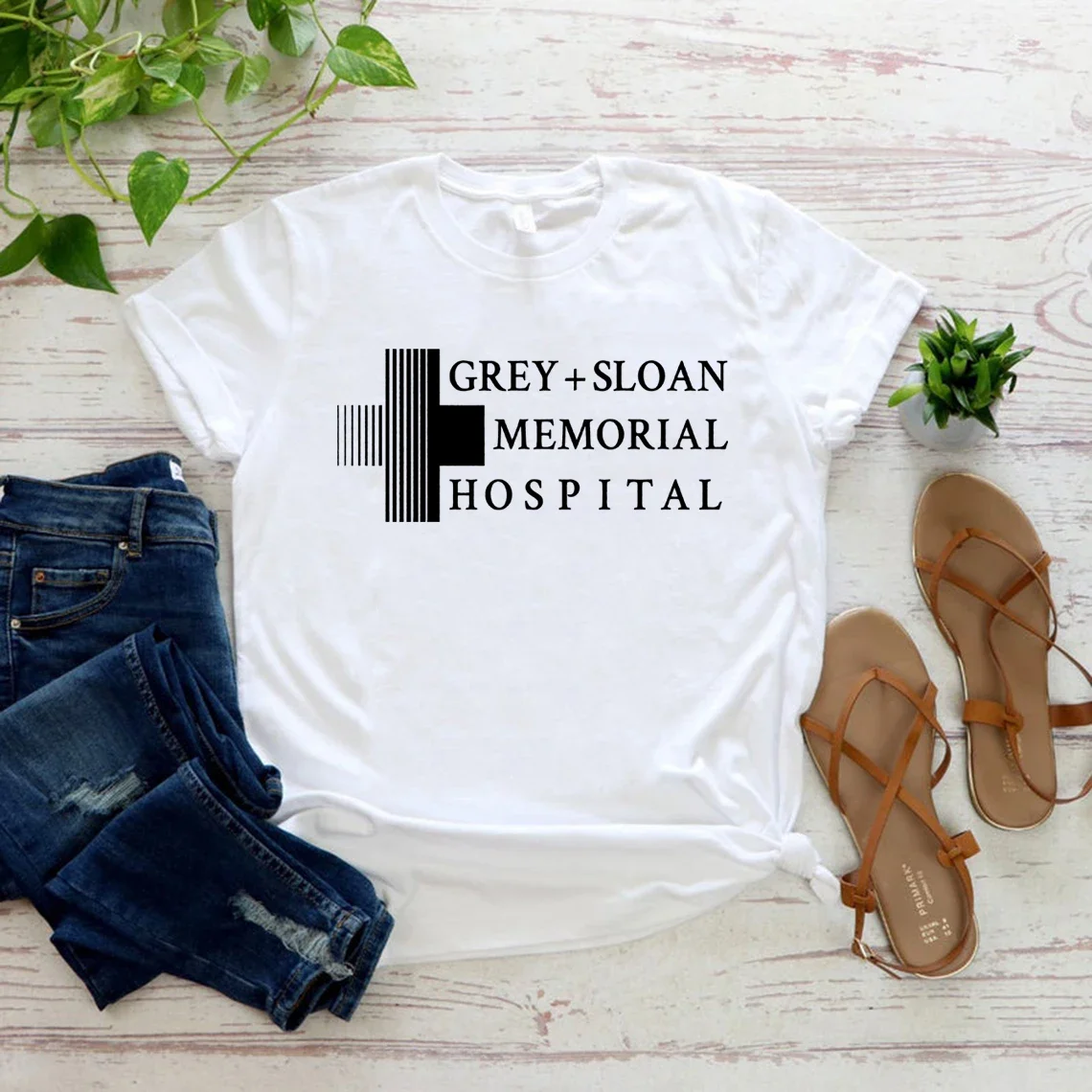 Gris Sloan Memorial hôpital T-shirt gris anatomie chemise Meredith gris T-shirt femmes graphique t-shirts à manches courtes haut