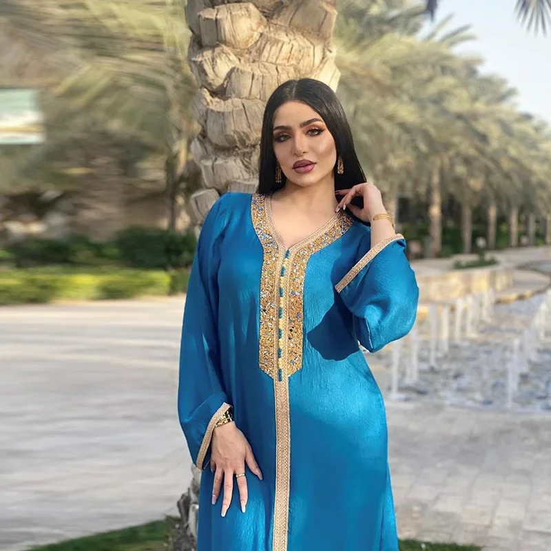 Robe Hijab musulmane pour femmes, Eid Ramadan, Abayas Mubarak, Abaya Dubai, Jalabiya, Caftan Marocain, Robe de soirée turque, Vêtements Islamiques