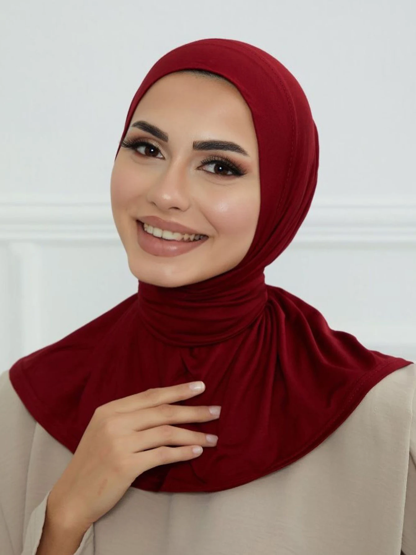 Hijab instantané à fermeture à pression pour femmes musulmanes, prêt à porter, couverture complète, écharpe, Turban islamique, casquettes Turbante Mujer