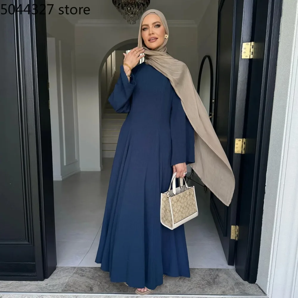 Abaya-Robe musulmane pour femmes, vêtements islamiques modestes, avec bretelles arrière ajustables, nouvelle collection 2025