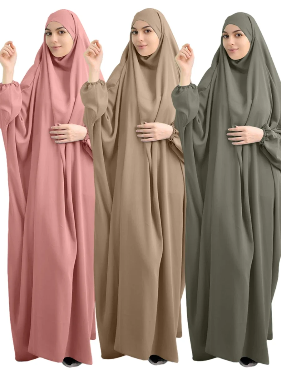 Eid à capuche femmes musulmanes Hijab robe vêtement de prière Abaya longue Khimar couverture complète Ramadan robe Abayas vêtements islamiques Niqab jilbab