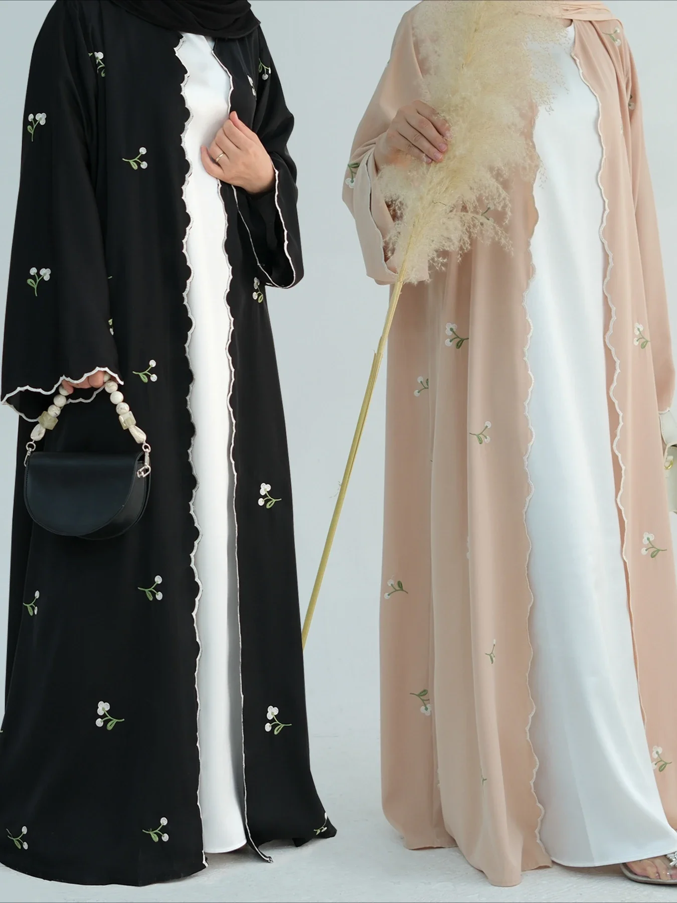 Eid musulman Abaya pour les femmes broderie Cardigan robes Abayas Ramadan marocain dubaï Jalabiya caftan robes arabe longue Robe 2025