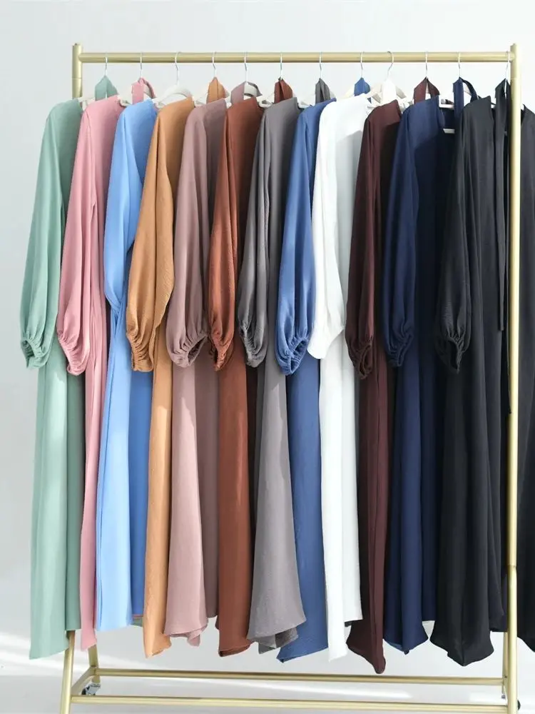 Abayas de Ramadan pour femmes musulmanes, robe arabe modeste, vêtements de prière pour femmes, Abaya, Dubaï, Turquie, Islam, Kaftan, robe éducative