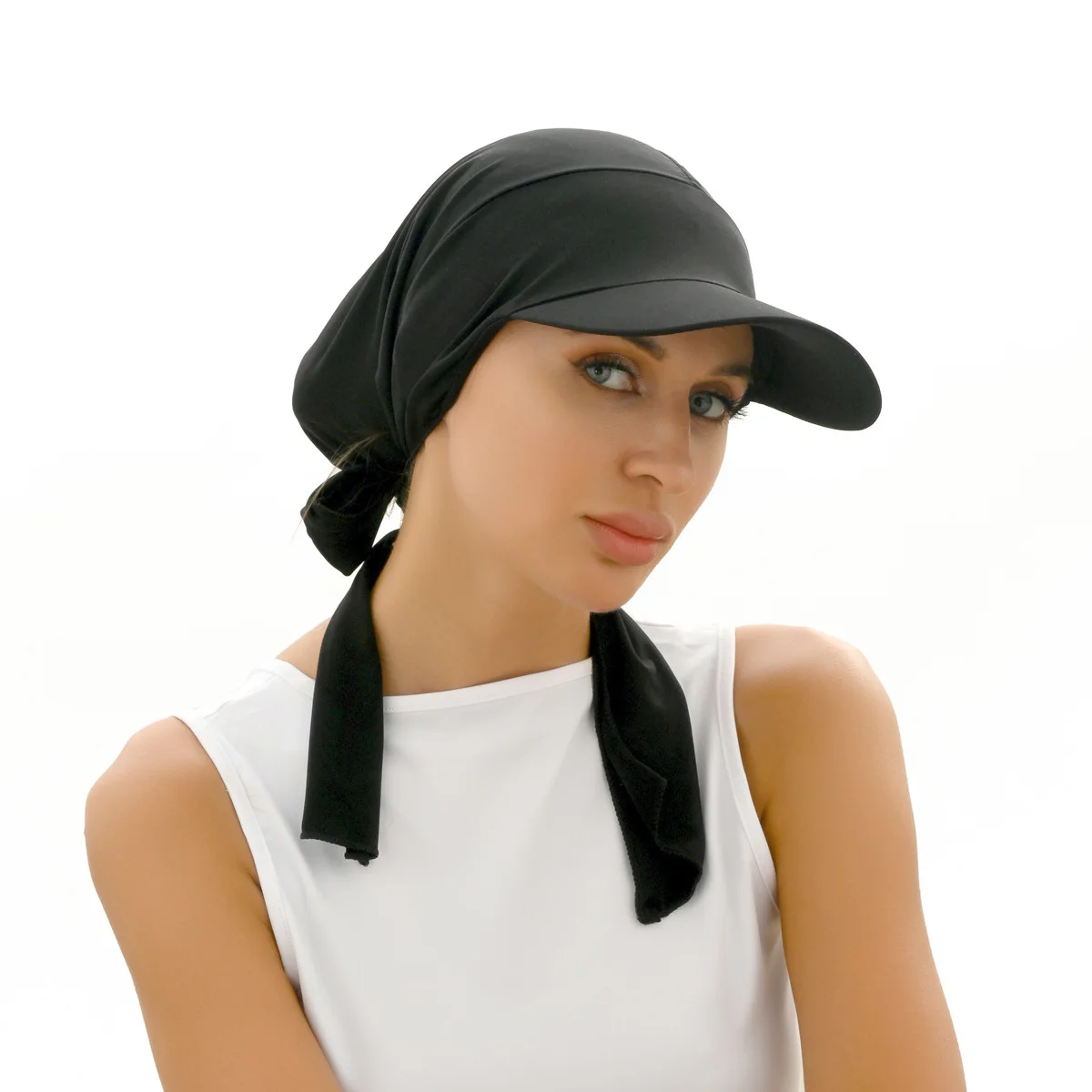 Casquettes de Baseball Hijab pour femmes, couleur unie, sangle à la mode, foulard islamique prêt à porter, casquettes Hijab, casquette Bandanas