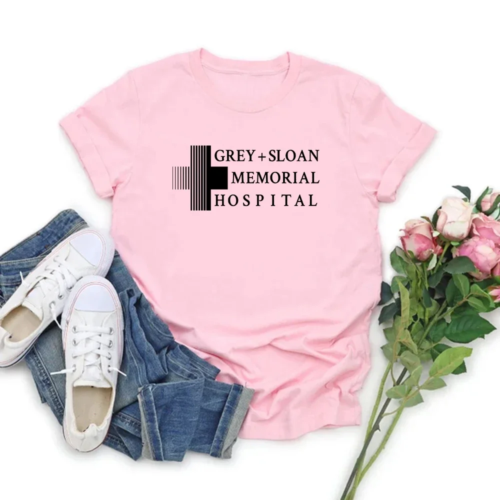 Gris Sloan Memorial hôpital T-shirt gris anatomie chemise Meredith gris T-shirt femmes graphique t-shirts à manches courtes haut