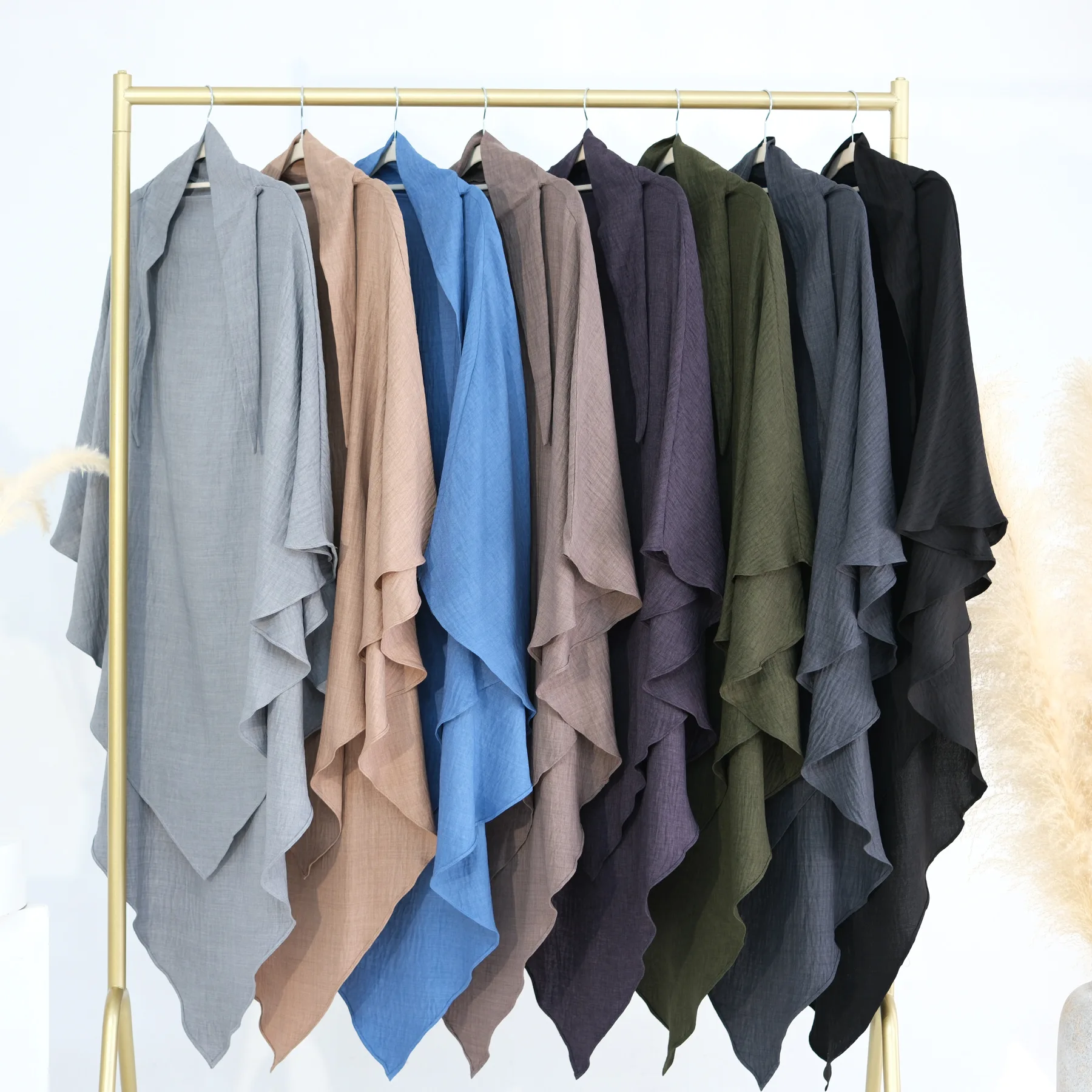 Eid femmes longue Hijab Khimar musulman dubaï Hijabs foulards Turban couleur unie arabe coiffure islamique Ramadan dames foulard
