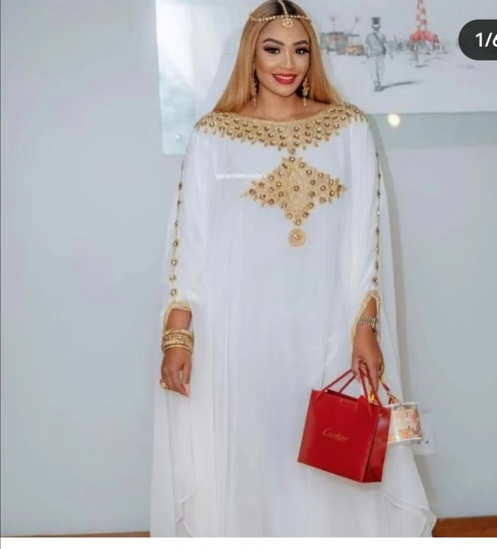 Abayas musulmans en mousseline de soie pour femmes, robe maxi bazin, motif imprimé caftan, manches chauve-souris, ceintures, robe pull, dashiki africain, dubaï