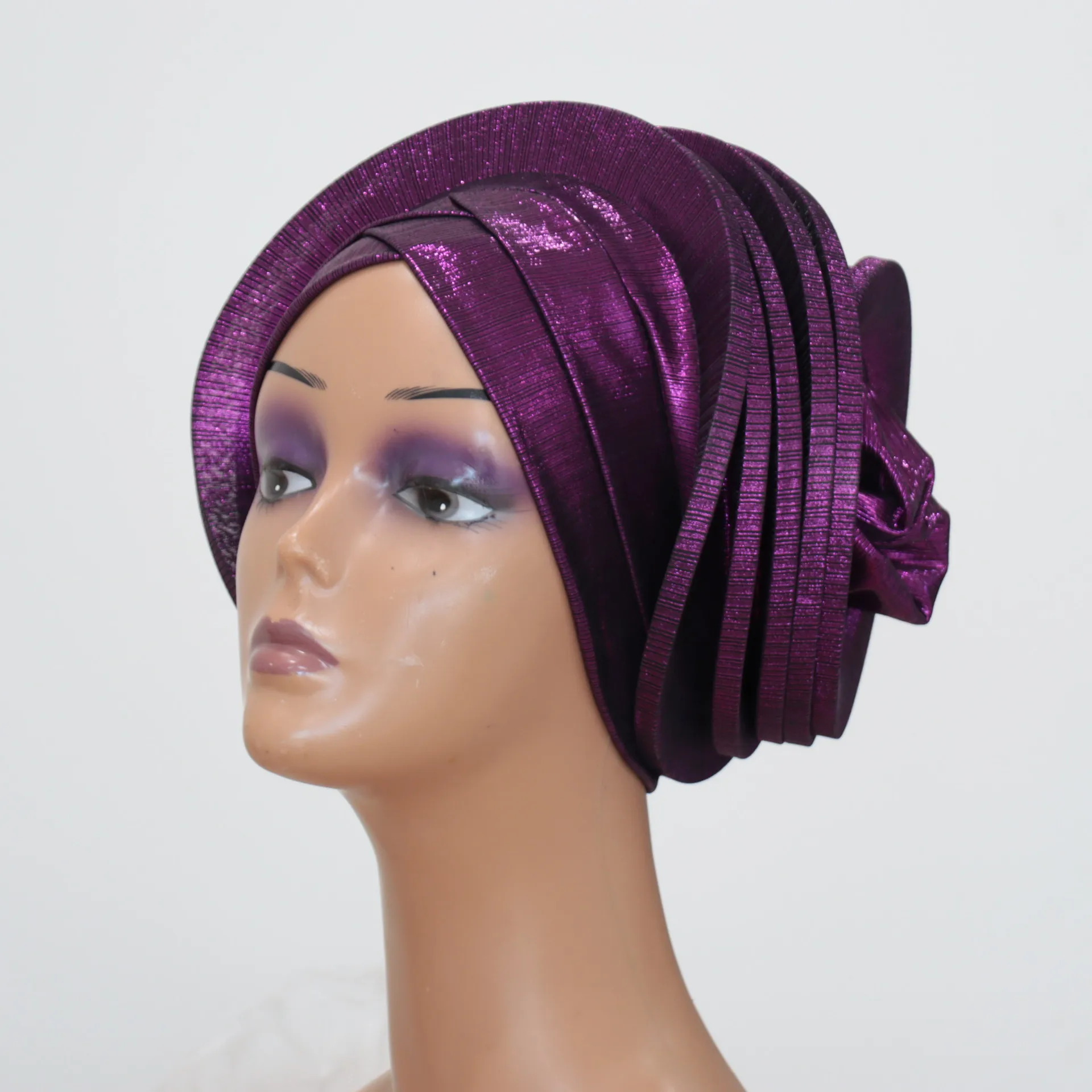 Bonnet pour femmes, Turban, bourgeon plié, foulard exquis, décontracté, confortable, mode, polyvalent, chaud, chapeau croisé
