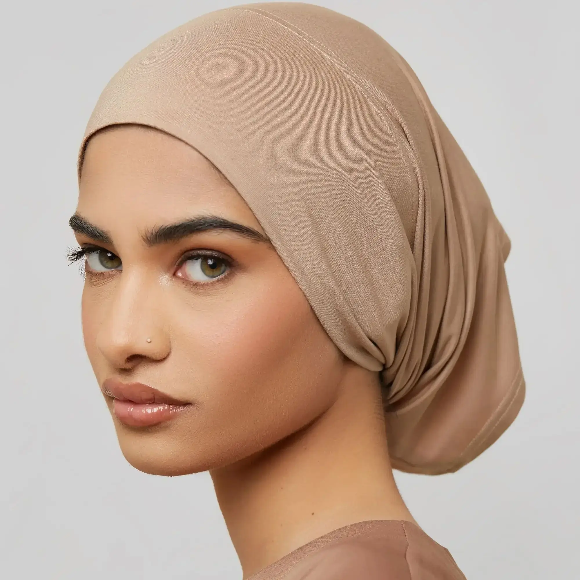 Sous-écharpe hijab musulman en coton doux de qualité supérieure, casquettes turban commandées, bonnet sous-écharpe islamique, écharpe de sauna, bande de sauna