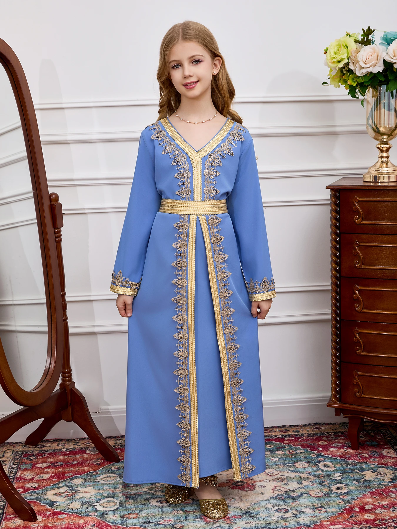 Robe de prière du moyen-orient pour filles, Abaya musulmane à capuche, robes arabes modestes islamiques, tenue de dubaï, caftan