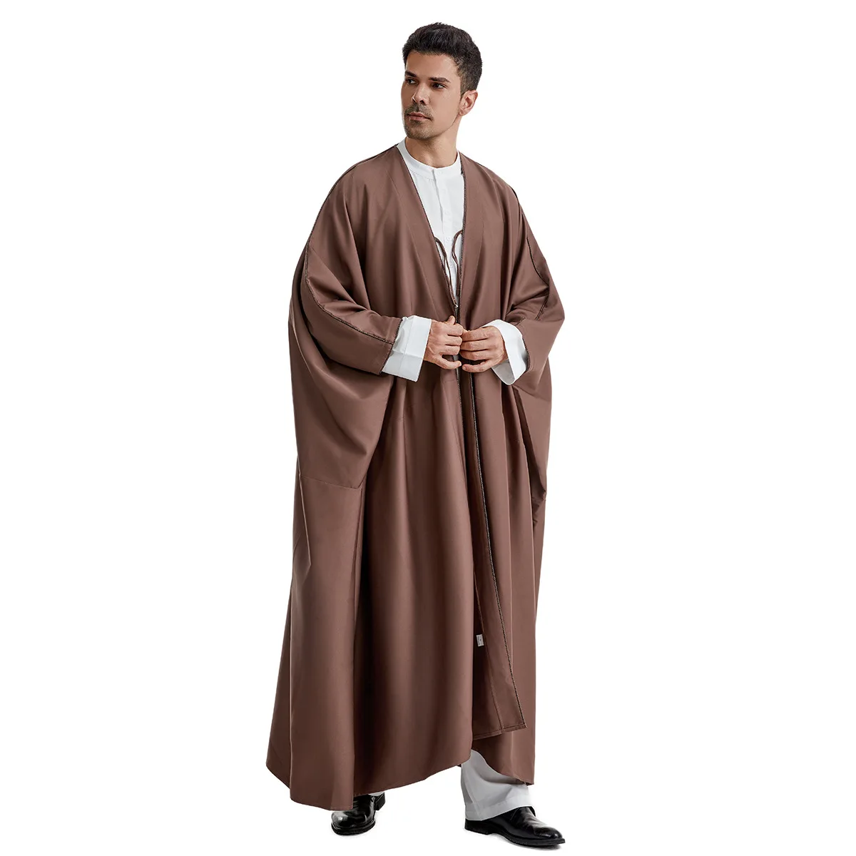 Abaya 2024 nouveau Style Robe pour hommes, arabe, saoudien, iranien, dubaï, émirats arabes unis hommes musulmans mode vêtements d'extérieur M-XL