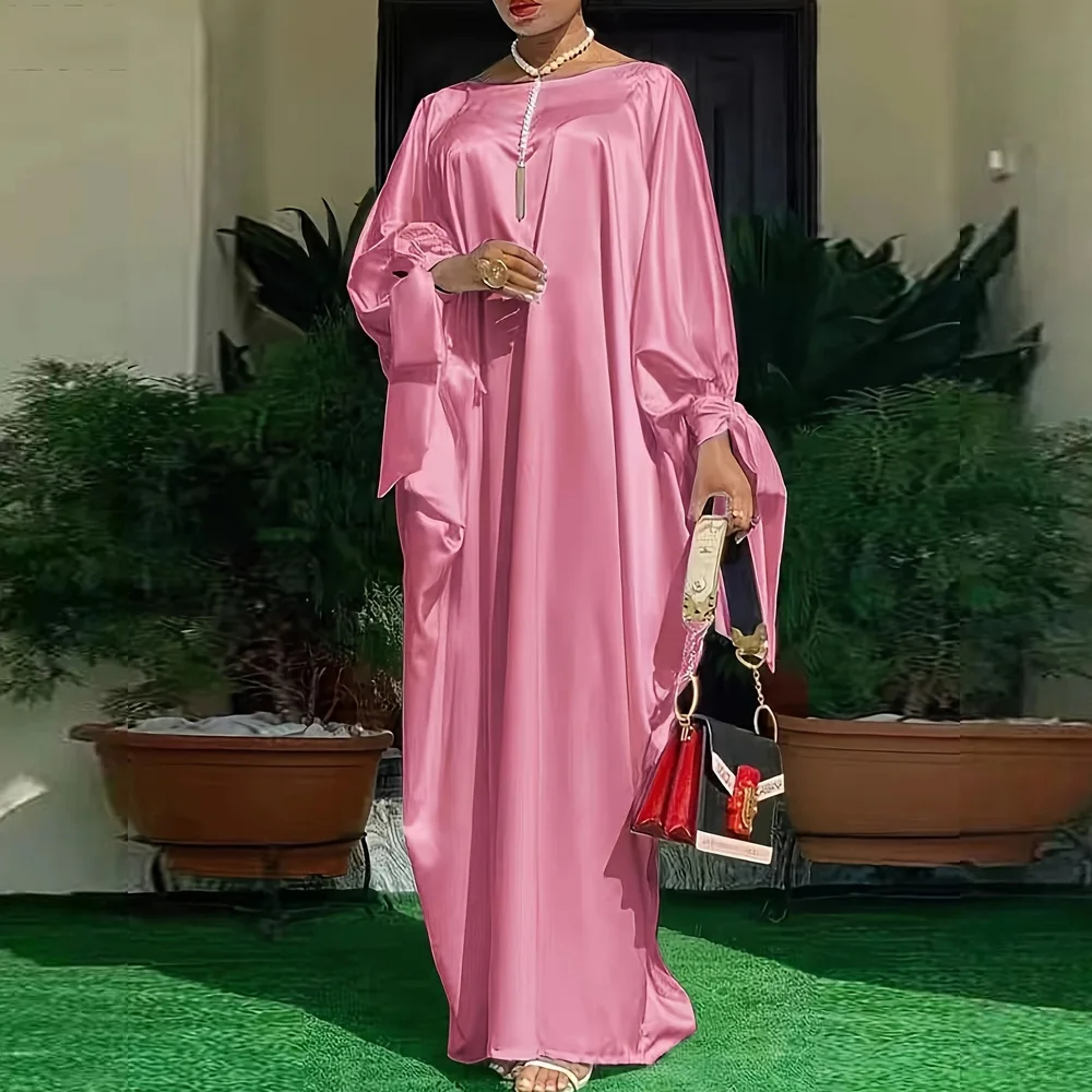 Abaya musulman pour femmes robes de soirée 2025 caftan à lacets marocain dubaï Ramadan Abayas Islam robes arabe longue Robe Jalabiya