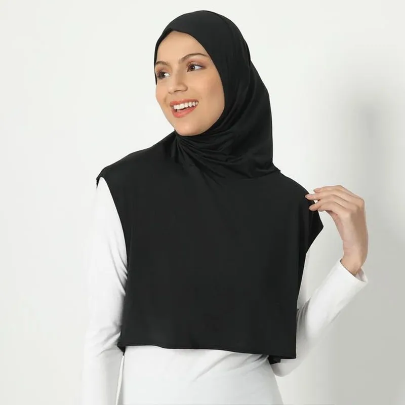 Sport musulman Modal Hijab Abaya Hijabs pour femme Abayas femmes Jersey islamique foulard Turbans Modal Turban col enveloppant instantané